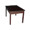 International Concepts Rectangle Table with Lift Up Top For Storage, 24 in W, 33.1 in L, 22.2 in H, Wood, Rich Mocha JT15-2532L - alternate 4